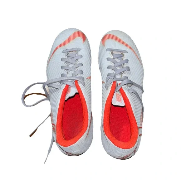 Nike 6Y Mercurial Vapor 12 Club Soccer Cleats Grey/Light Crimson Football Size‎ - Picture 3 of 6